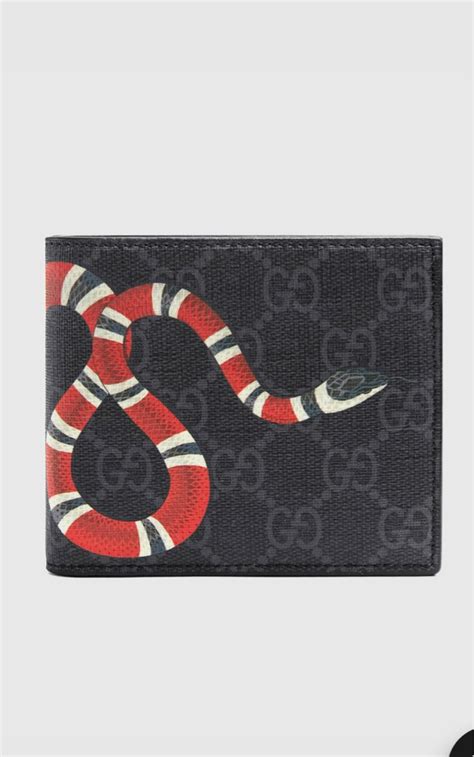 gucci snake men wallet|gucci snake coin wallet.